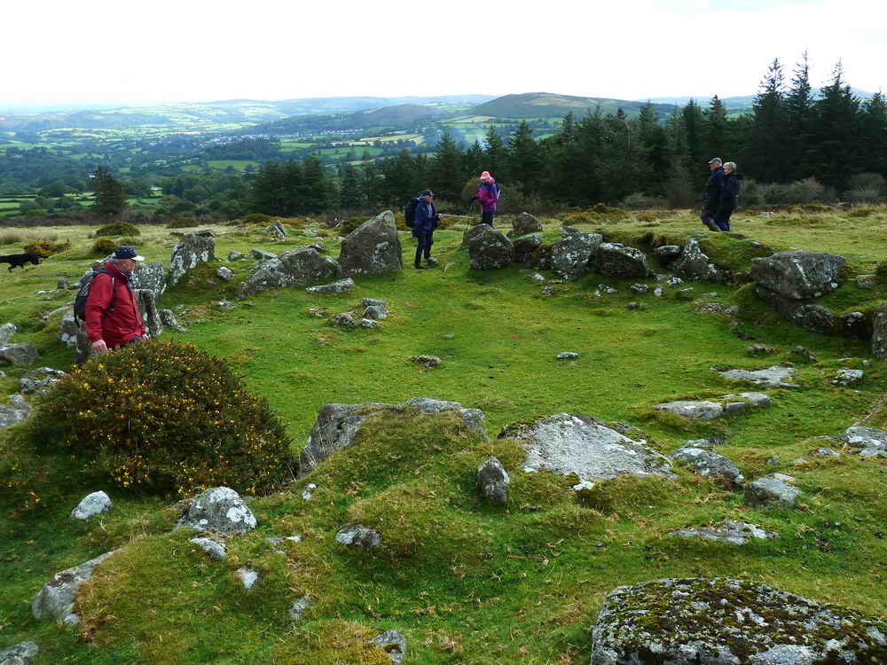 Another substantial hut circle close to Little Kes Tor. SX 66662 86796