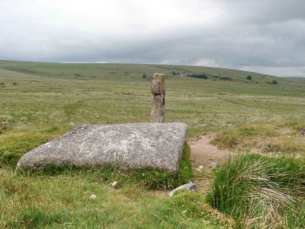 Goldsmith’s Cross with Whiteworks in the background, across the mire